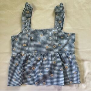 Kirious Blue Floral Tank Top